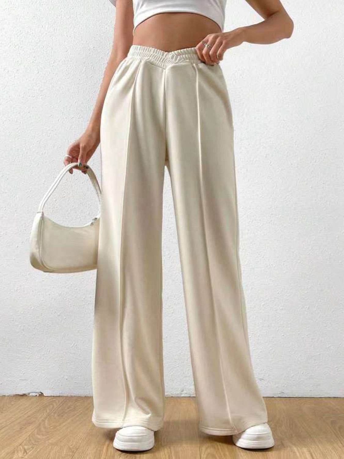 Outfit Flow - Elastic Waist Wide Leg Pants