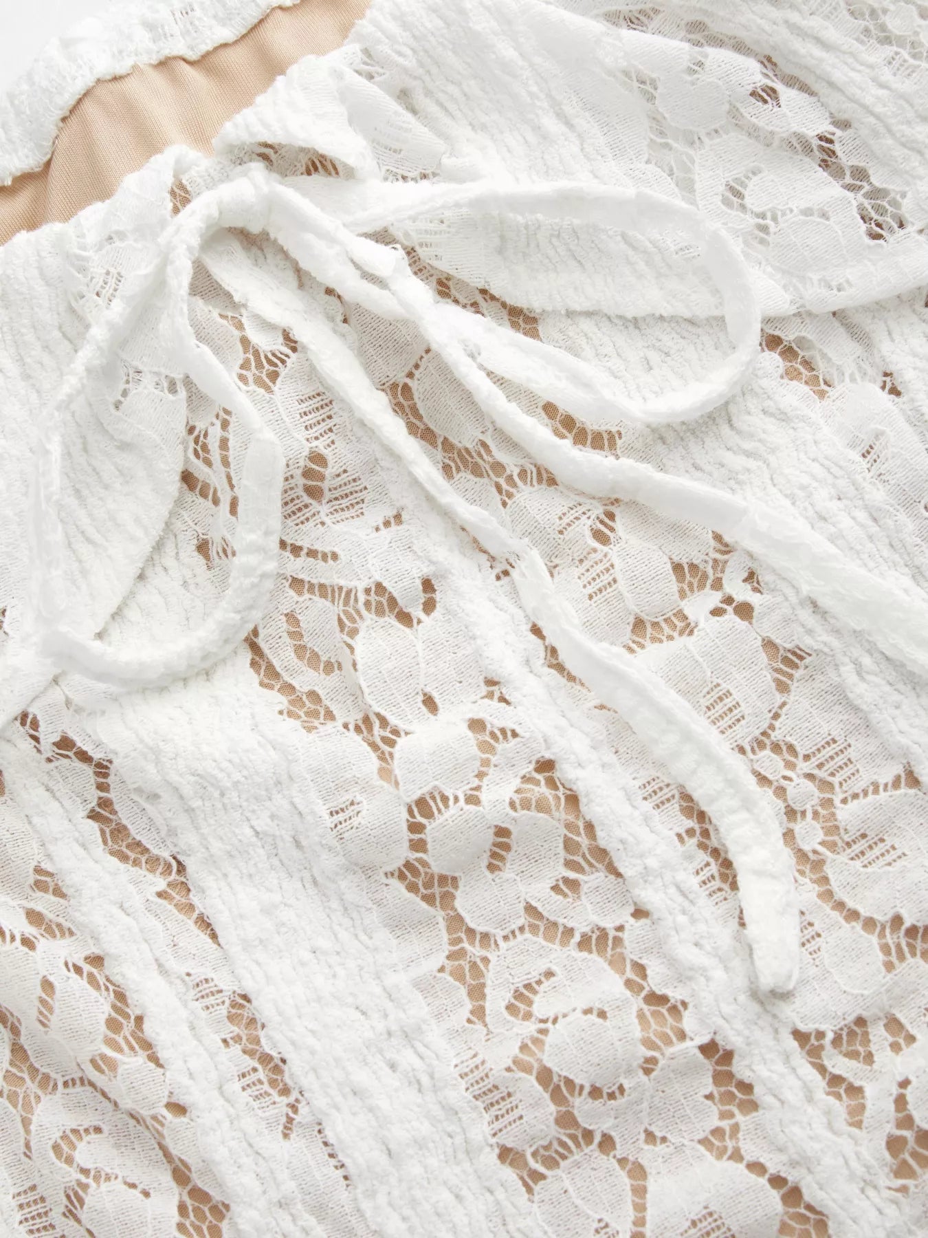 Off-Shoulder Lace Blouse OutfitFlow