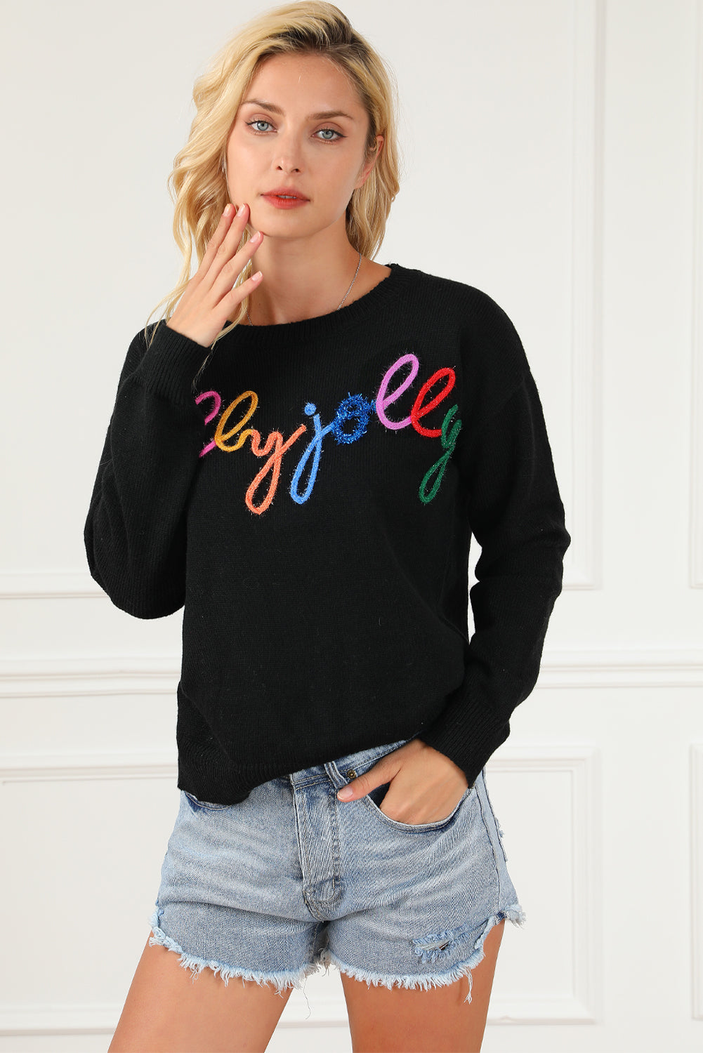 Round Neck Long Sleeve Sweater