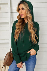 Outfit Flow - Drop Shoulder Hoodie with Slit