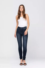 Judy Blue High Waist Washed Skinny Jeans OutfitFlow