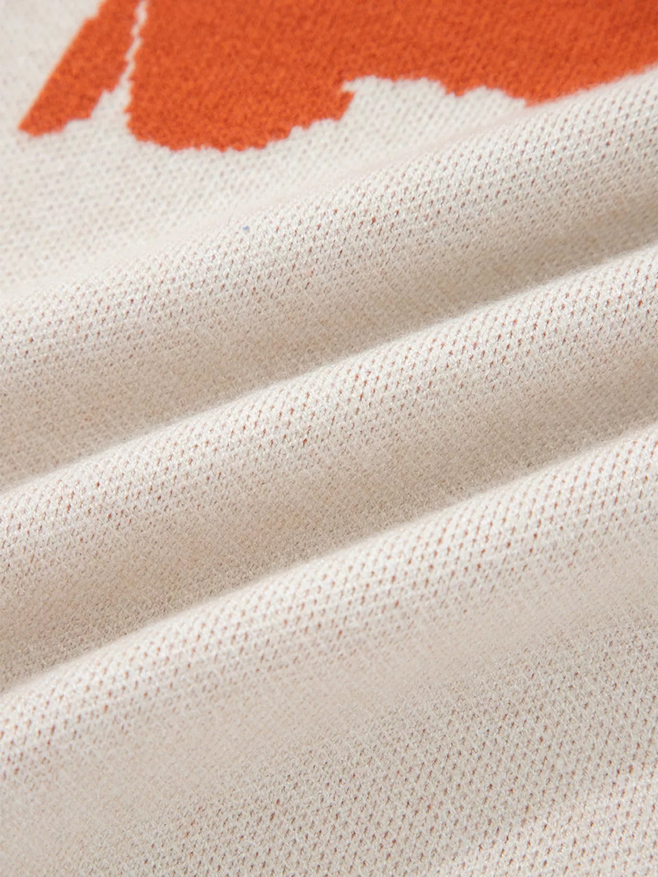 Flower Pattern Wide Sleeve Baggy Sweater OutfitFlow
