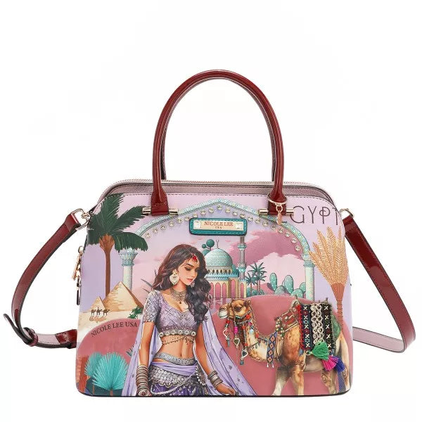 Nicole Lee USA Queen Cleopatra Dome Handbag Trendsi