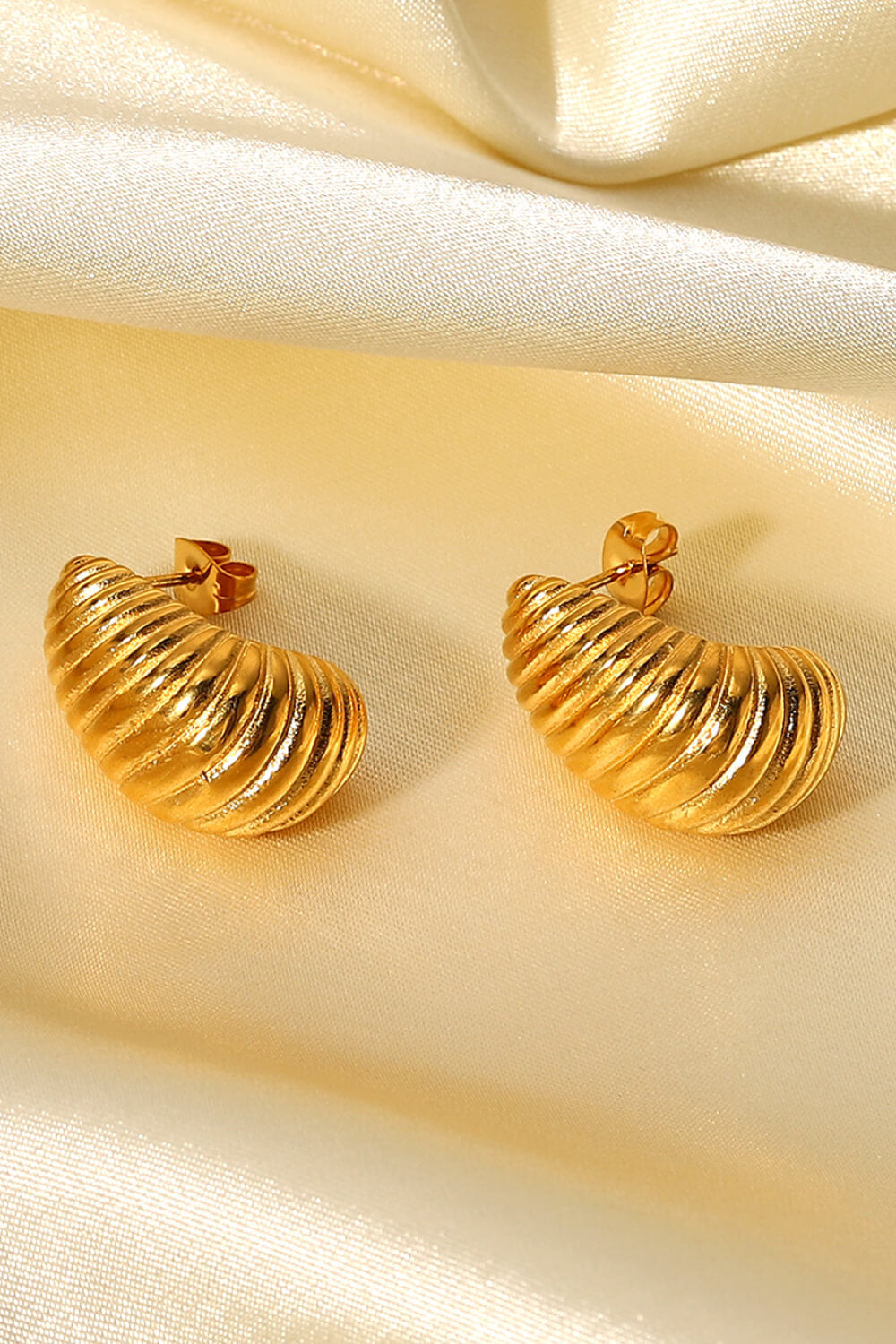 Shell Shore Spiral Stud Earrings OutfitFlow