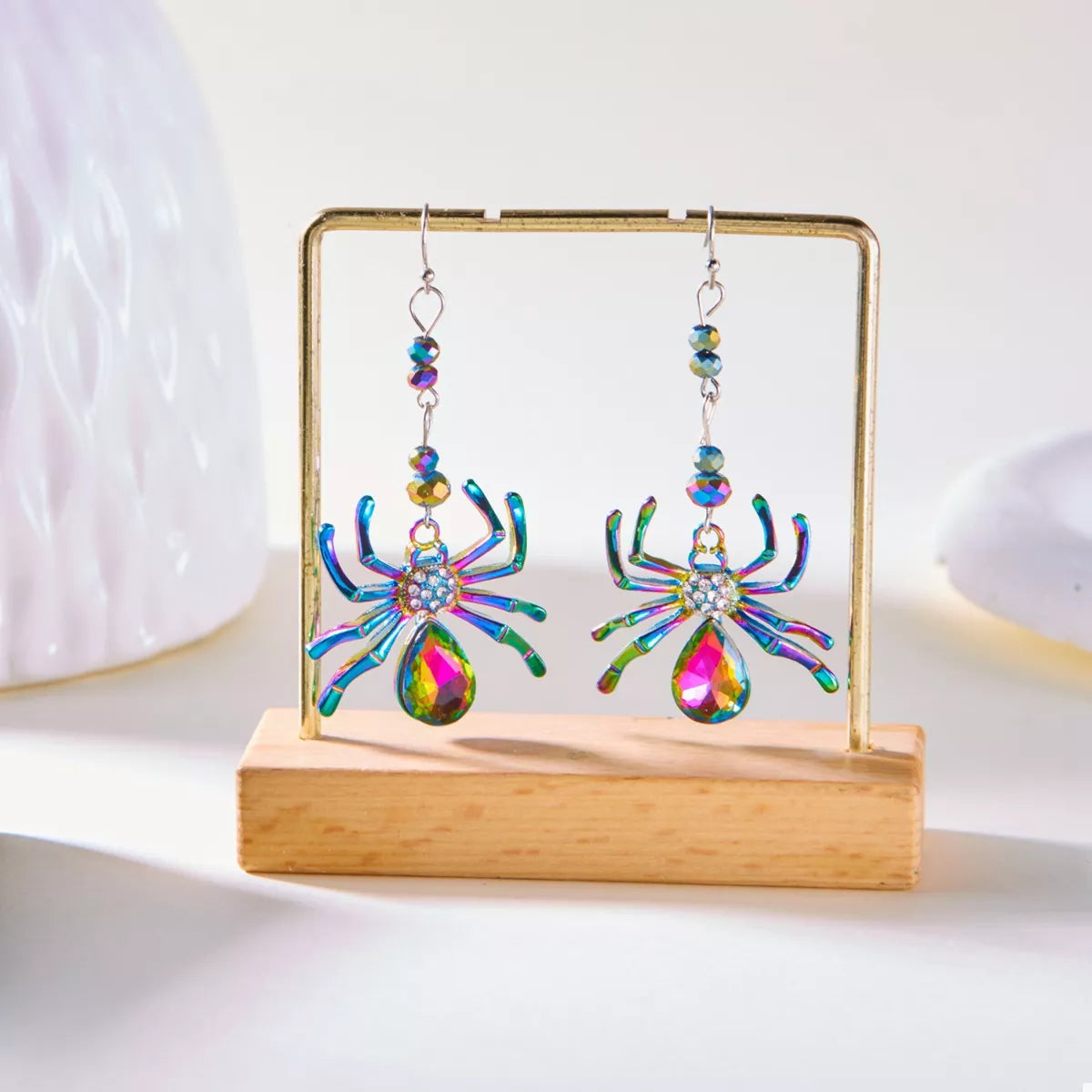 Colorful Spider Drop Earrings OutfitFlow