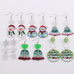 Christmas Theme Drop Earrings OutfitFlow