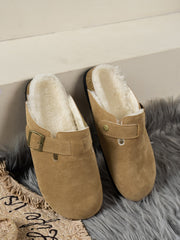 Outfit Flow - Suede Round Toe Slippers