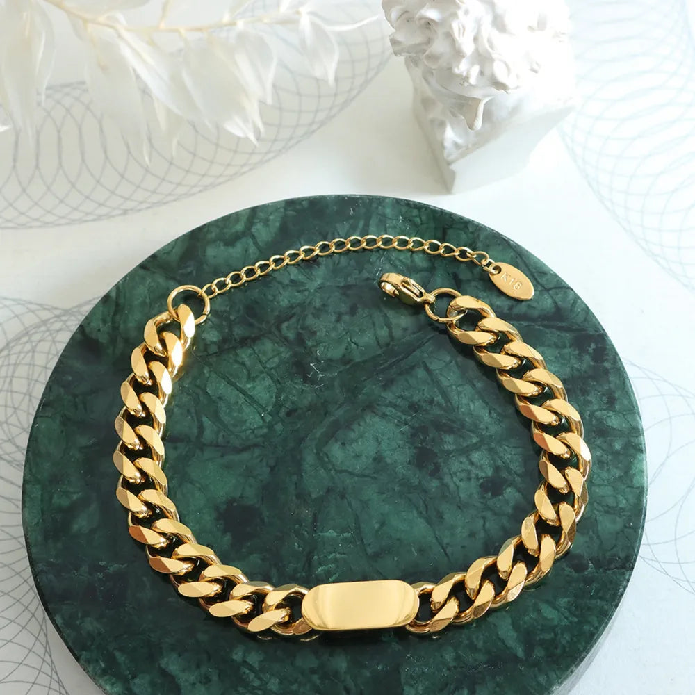 18K Gold-Plated Titanium Steel Bracelet OutfitFlow