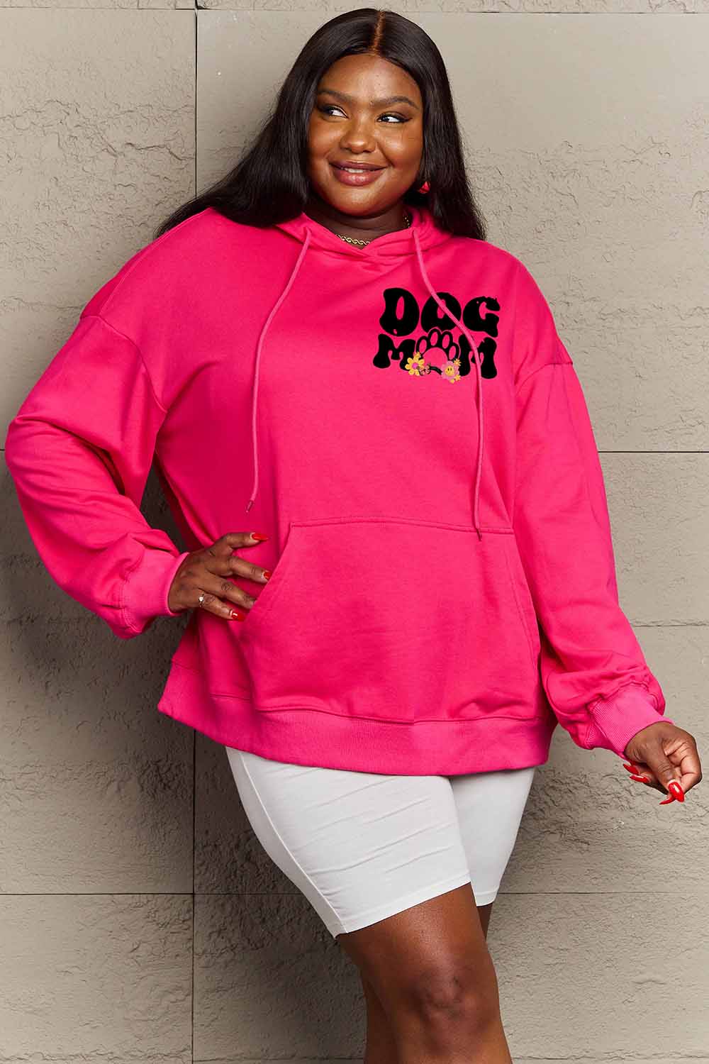 Outfit Flow - Simply Love Simply Love Full Size DOG MOM Graphic Hoodie