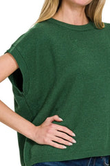 Zenana Oversized Viscose Sweater Vest OutfitFlow