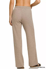Zenana Ribbed Drawstring Lounge Pants OutfitFlow