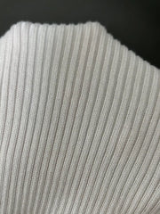 Ribbed Knit Contrast Trim Sweater Dress OutfitFlow