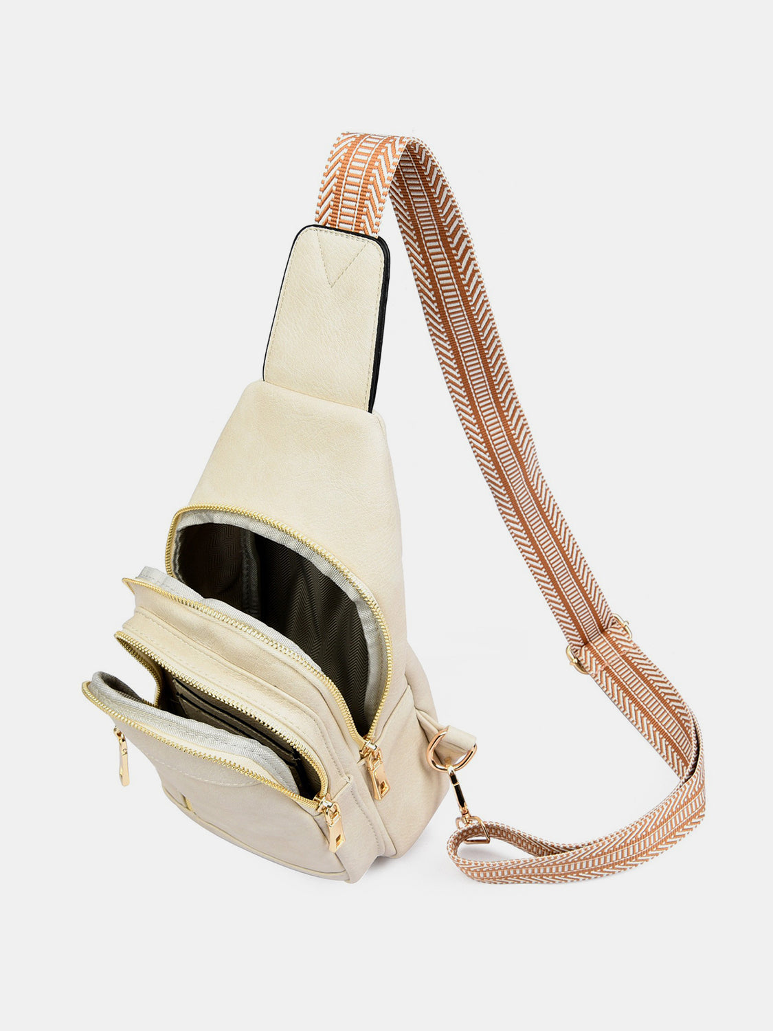 Outfit Flow - PU Leather Adjustable Strap Crossbody Bag