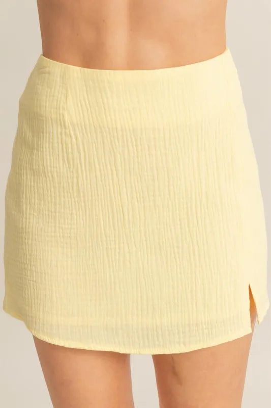 HYFVE Ruched Bra Top and Mini Skirt Set OutfitFlow