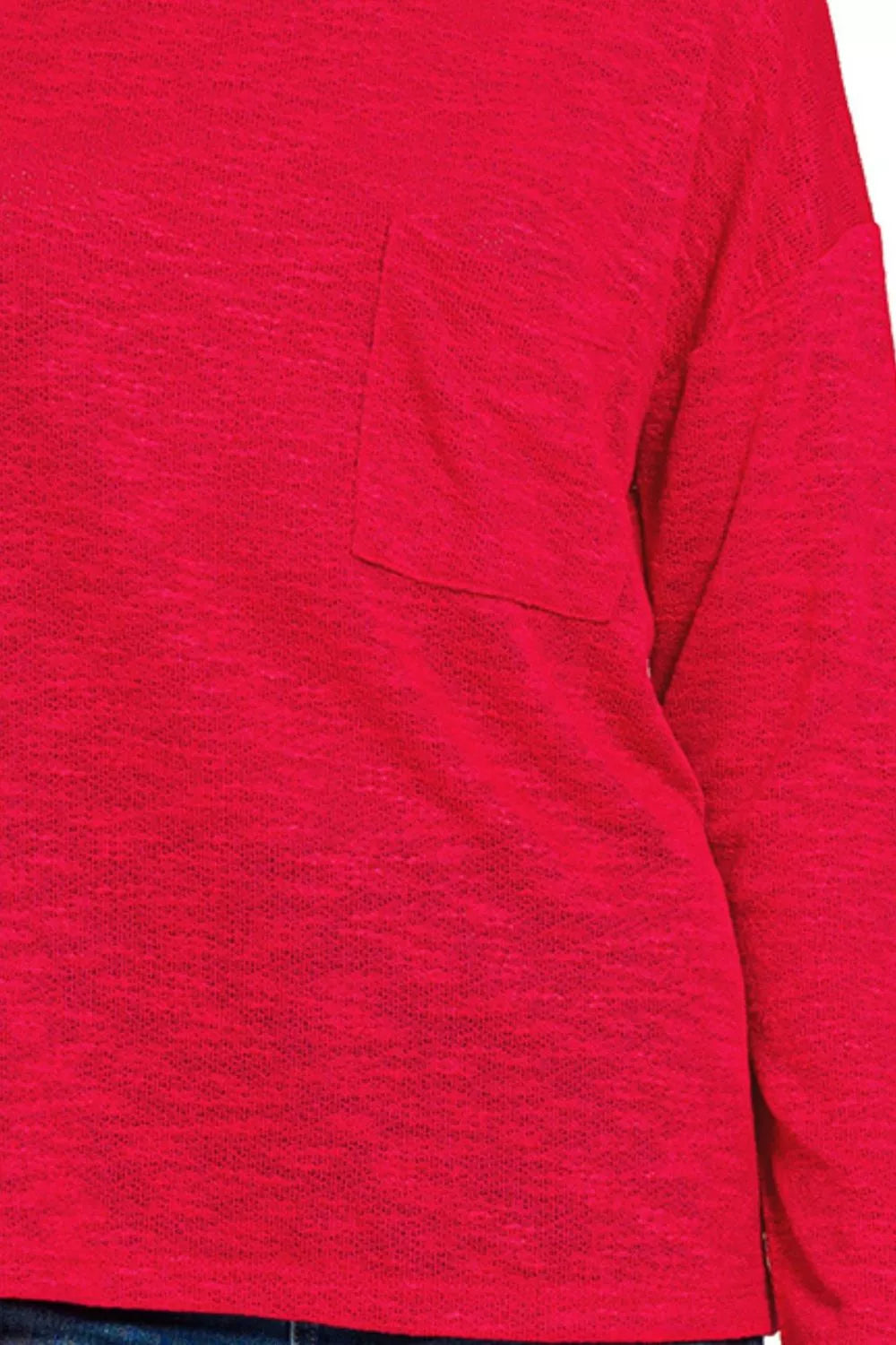 Zenana Slub Hacci Long Sleeve T-Shirt OutfitFlow