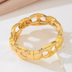 18K Gold-Plated Chain Link Bracelet OutfitFlow