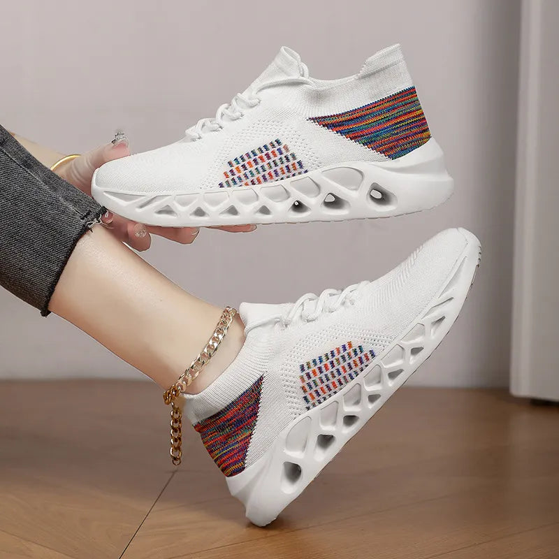 Round Toe Flats Athletic OutfitFlow