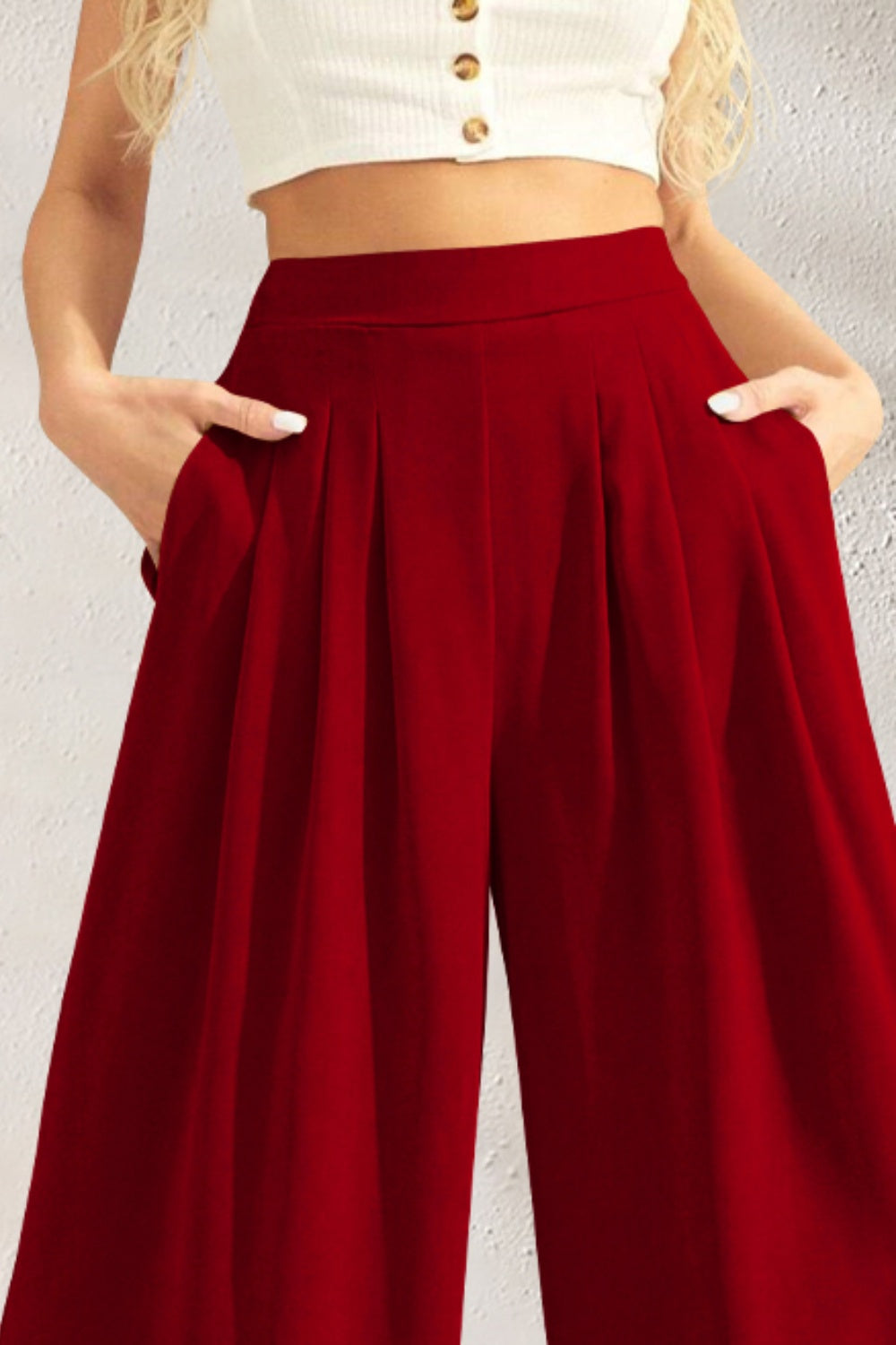 Outfit Flow - FAM-FAM High Waist Wide Leg Pants