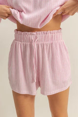 HYFVE Off Shoulder Top and Shorts Set OutfitFlow