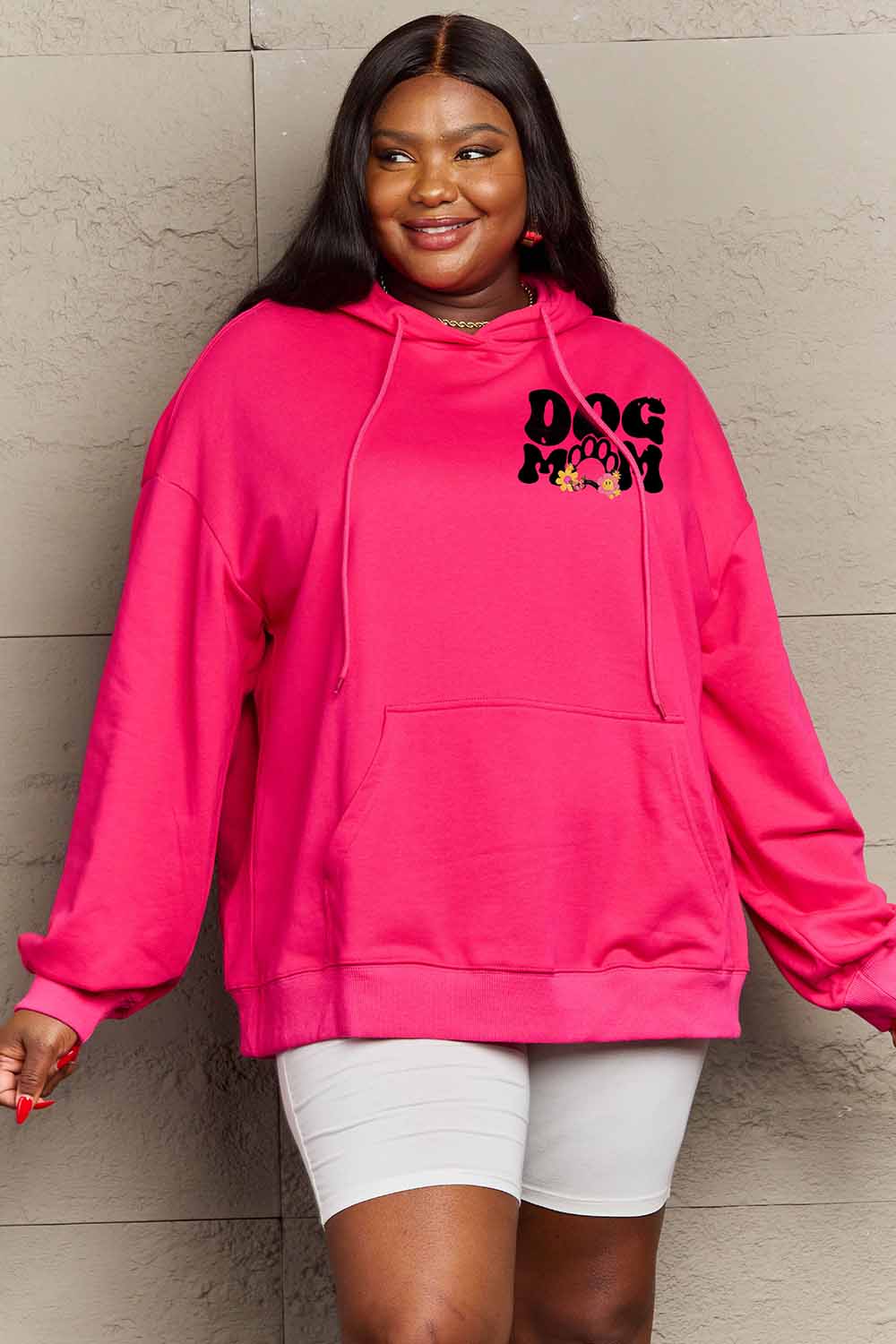 Outfit Flow - Simply Love Simply Love Full Size DOG MOM Graphic Hoodie