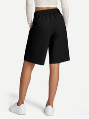 Drawstring Shorts with Pockets OutfitFlow