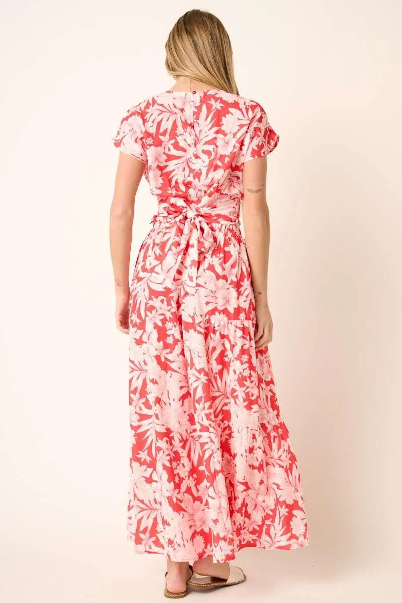 Mittoshop Tropical Print Top and Skirt Set OutfitFlow