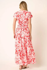 Mittoshop Tropical Print Top and Skirt Set OutfitFlow