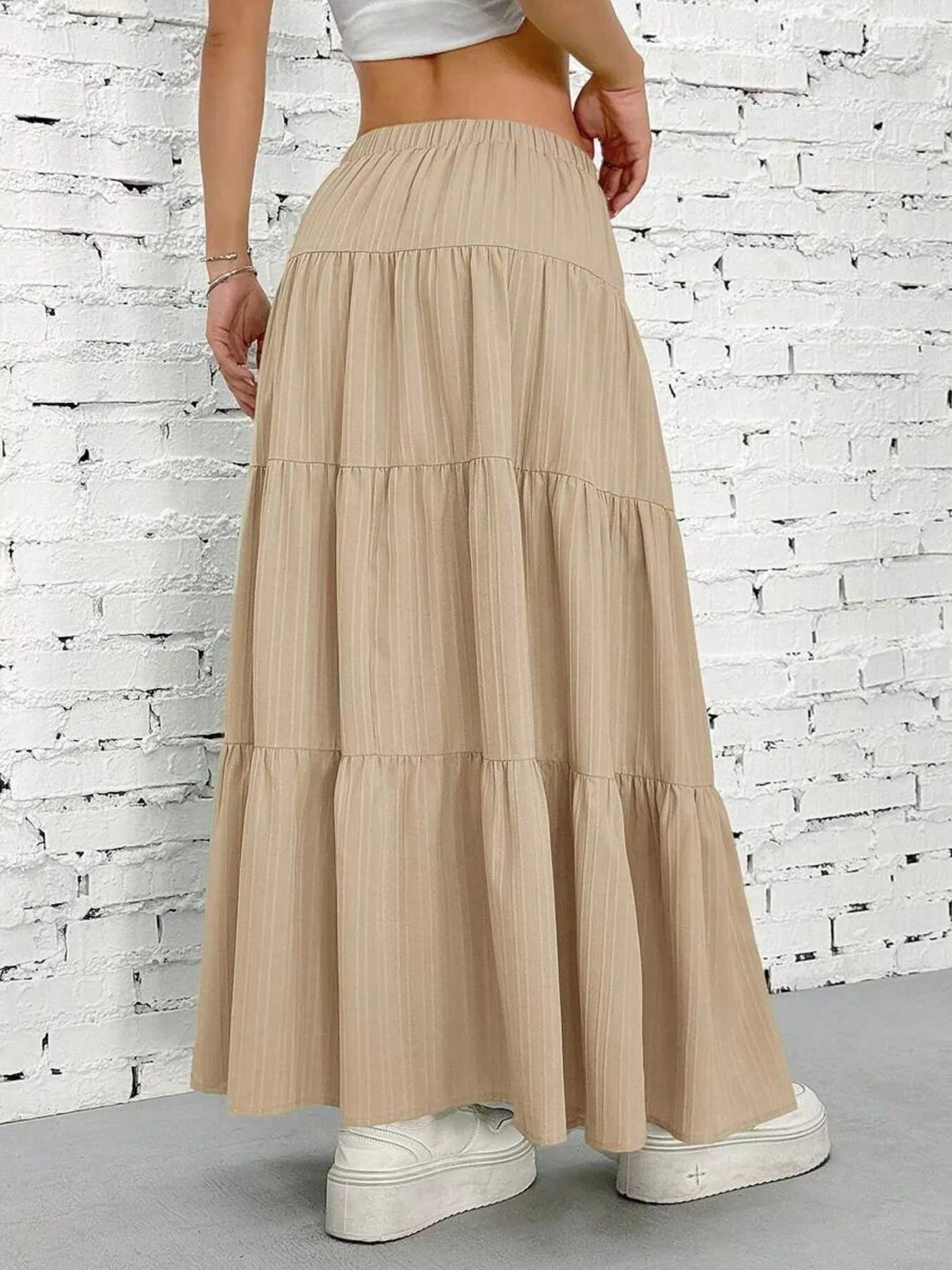Flowy Tiered Maxi Skirt OutfitFlow
