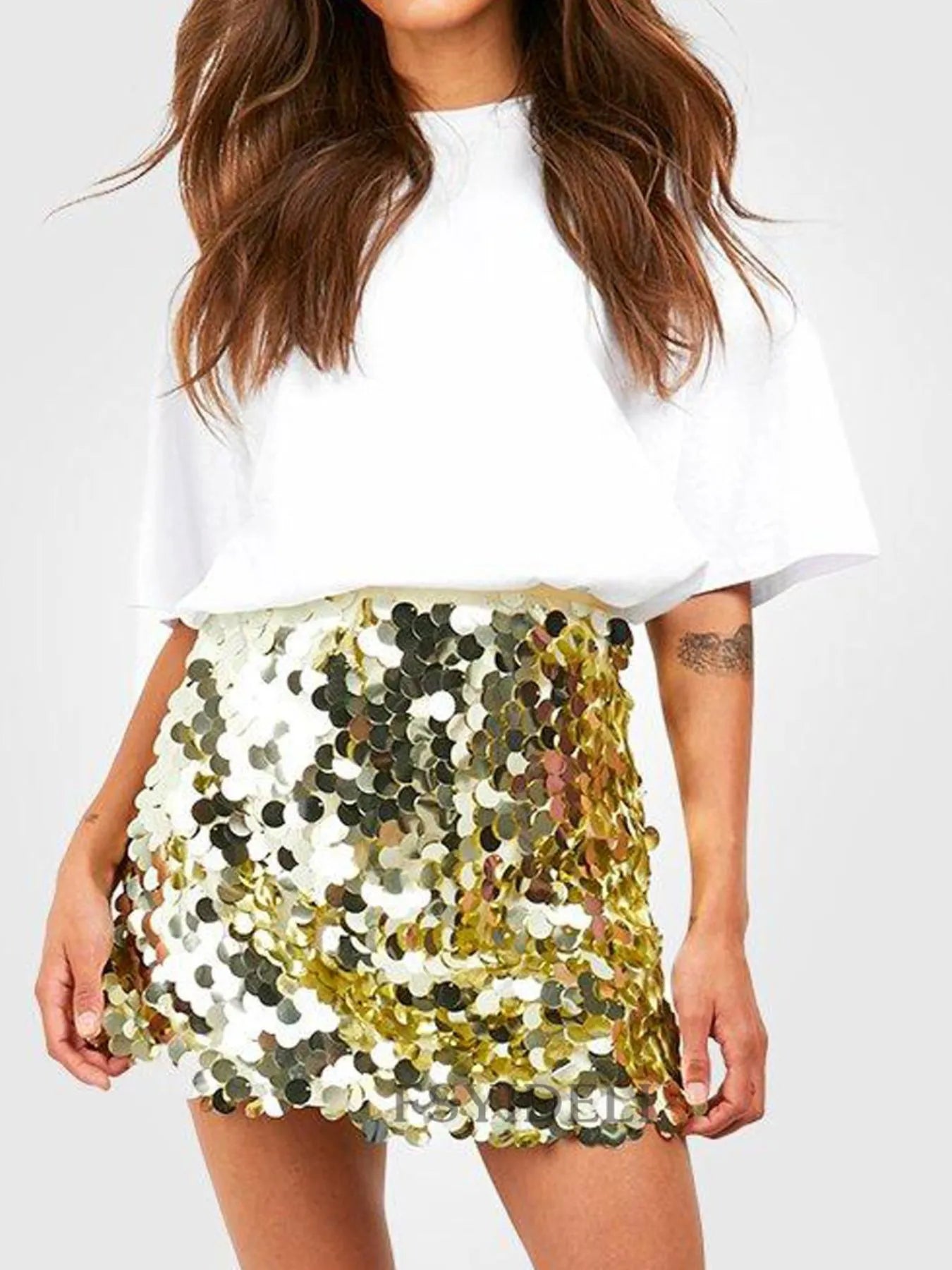 Sequin Mini Skirt OutfitFlow