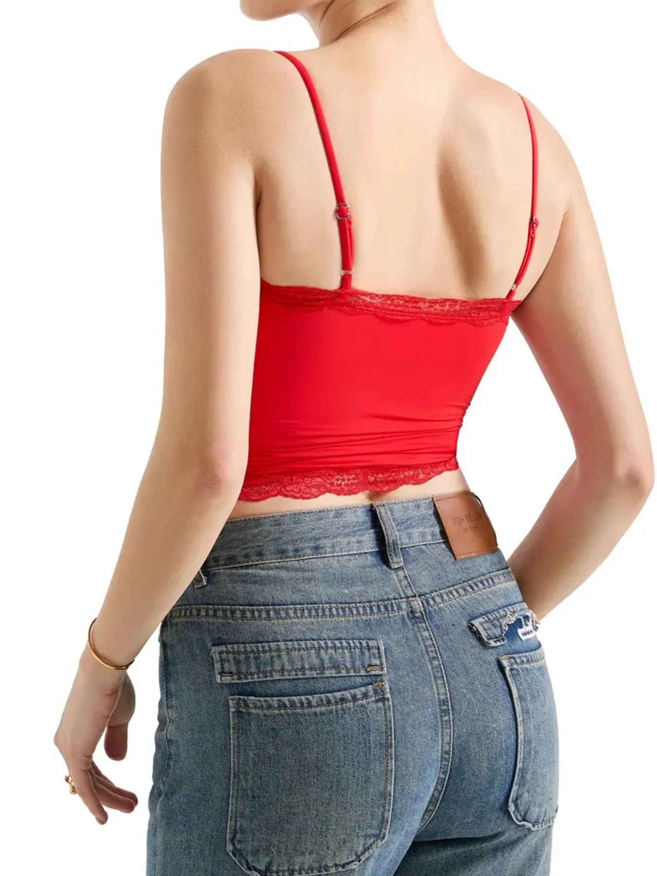 Lace Trim Cami Top OutfitFlow