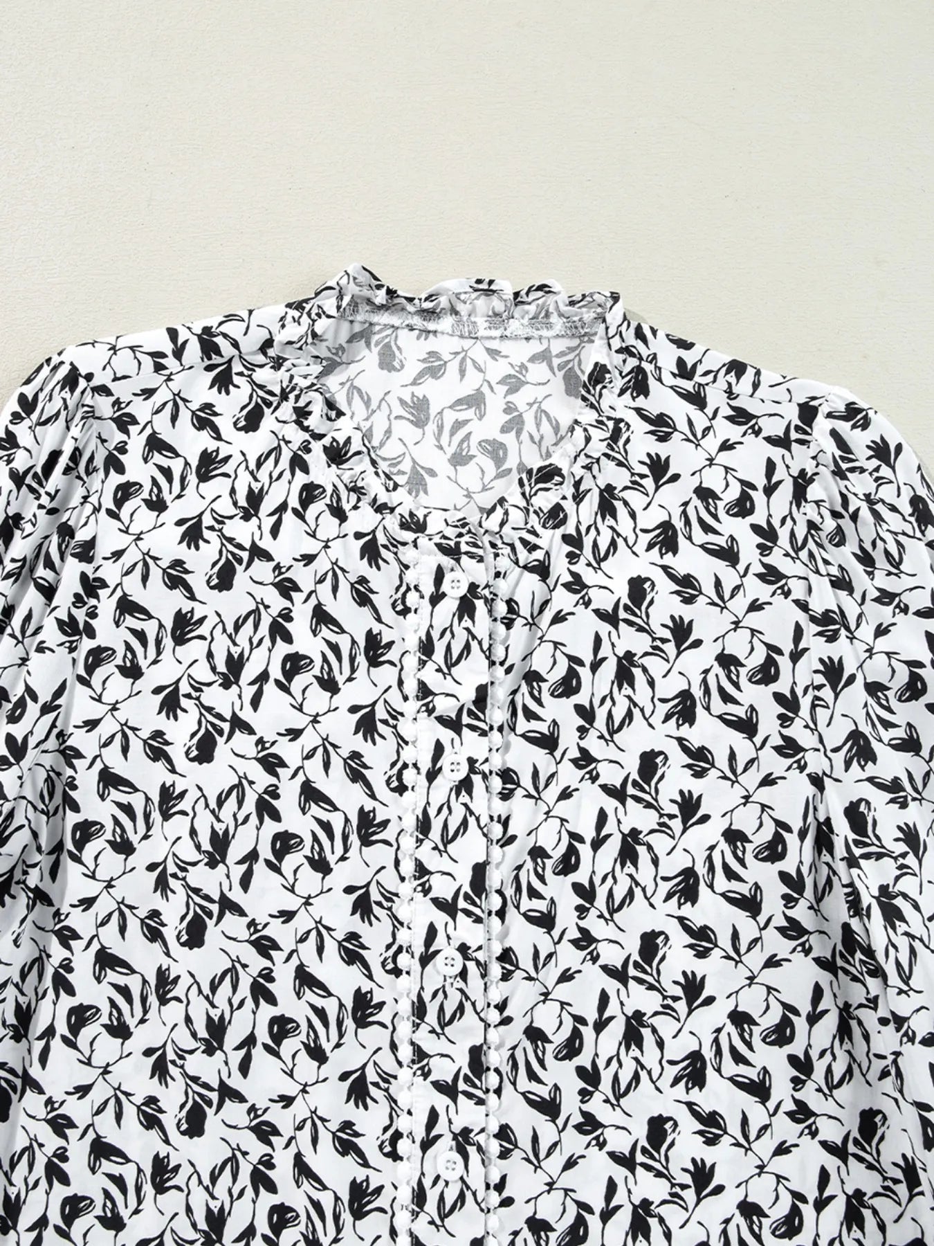 Floral Button Down Long Sleeve Shirt OutfitFlow