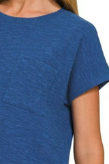 Zenana Round Neck Short Sleeve T-Shirt OutfitFlow