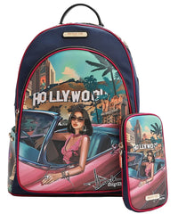 Nicole Lee USA Laptop Backpack With Usb Charging Port HOLLYWOOD DRIVE 4 OutfitFlow