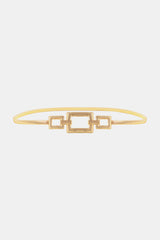 Square Shape Zinc Alloy Buckle Iron Belt