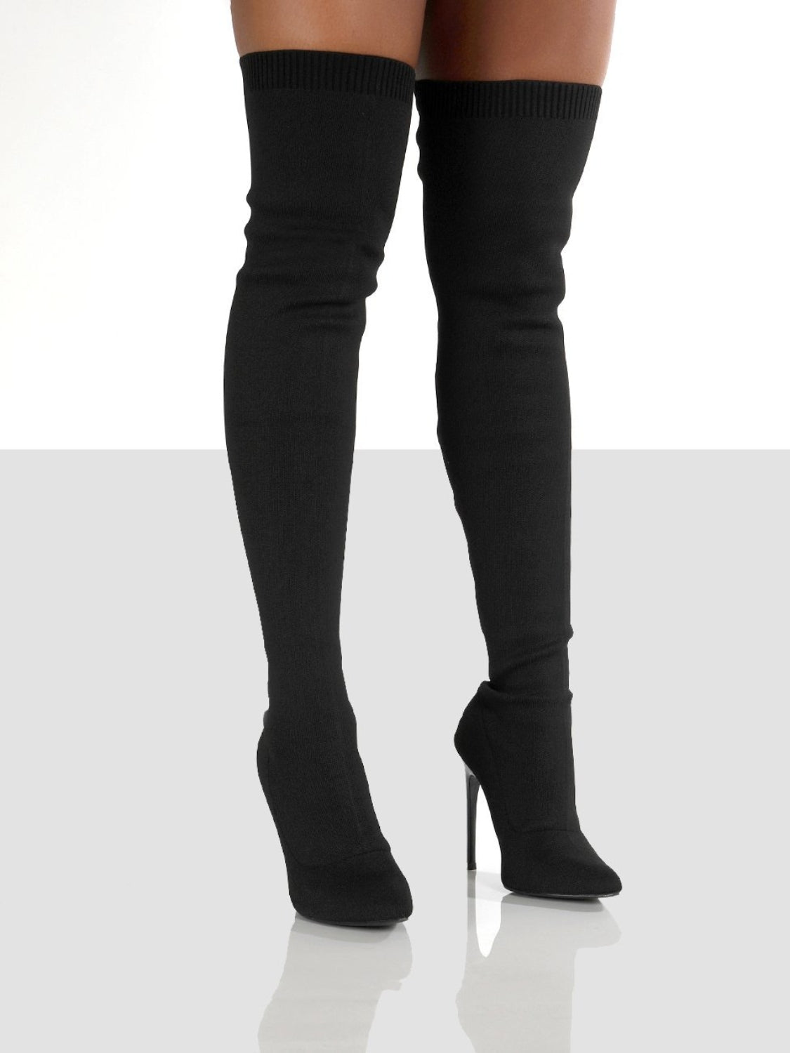 Outfit Flow - Point Toe Over Knee Stiletto Boots