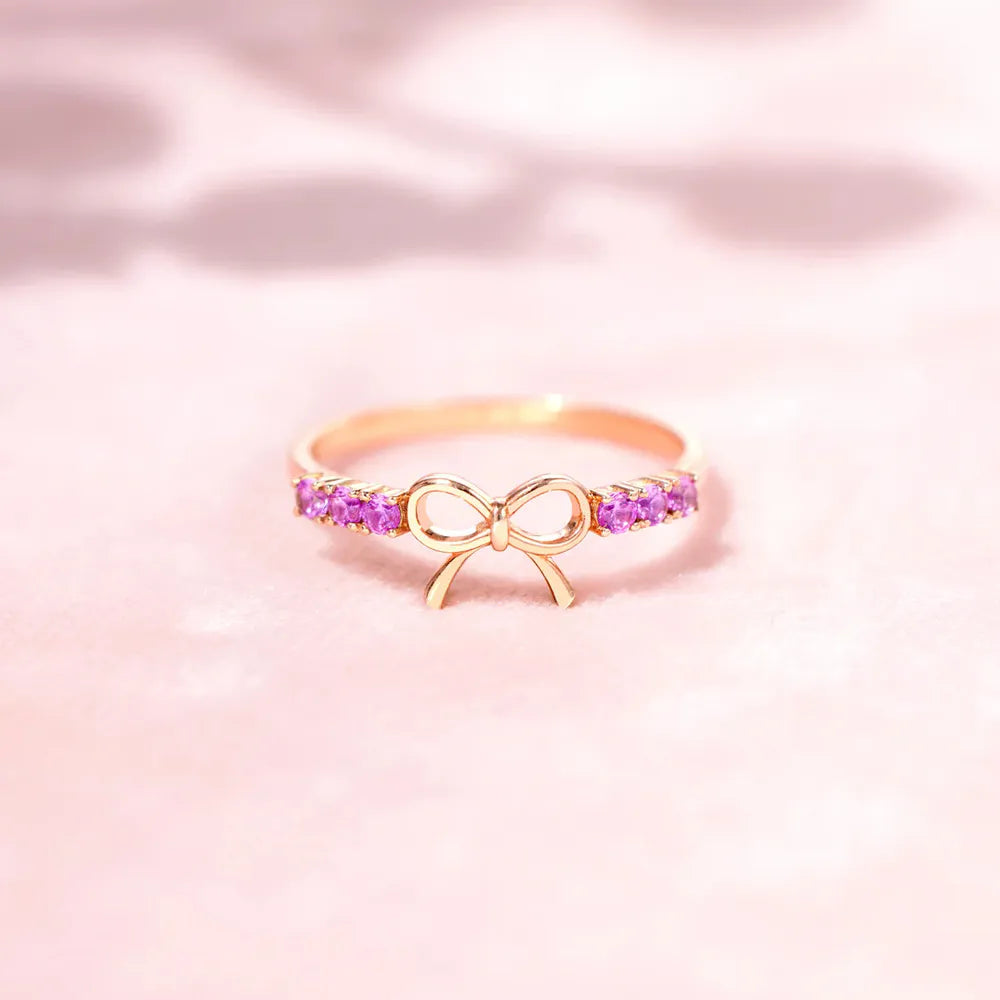 925 Sterling Silver Bow Ring OutfitFlow