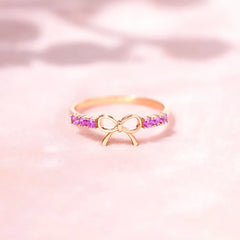 925 Sterling Silver Bow Ring OutfitFlow