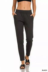 Zenana Scuba Capri Sweatpants with Pocket OutfitFlow