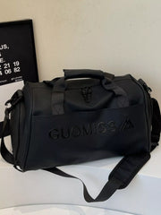 Canvas Travel Duffel Bag Black One Size OutfitFlow