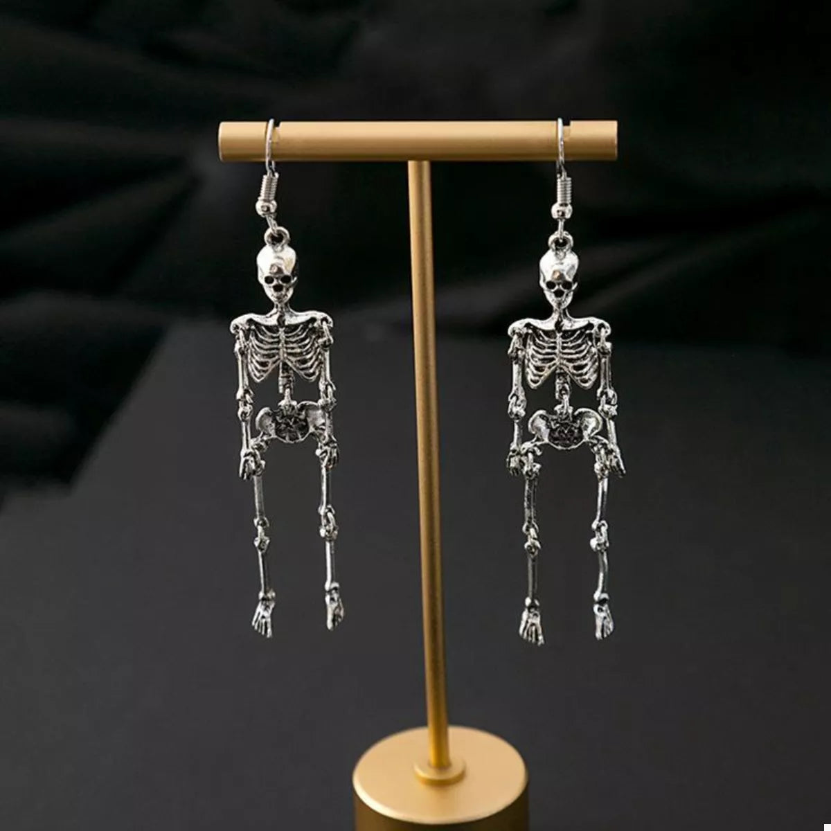 Halloween Skeleton Dangle Earrings OutfitFlow