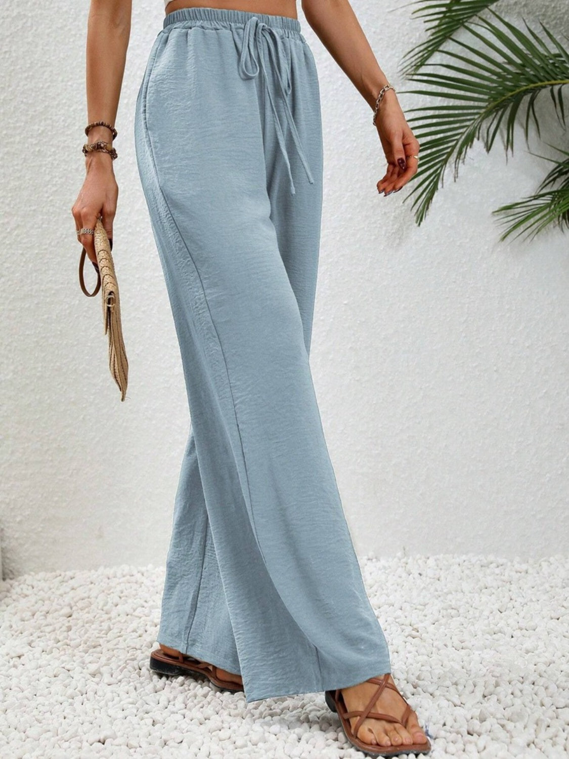 Outfit Flow - Wide Leg Drawstring Pants