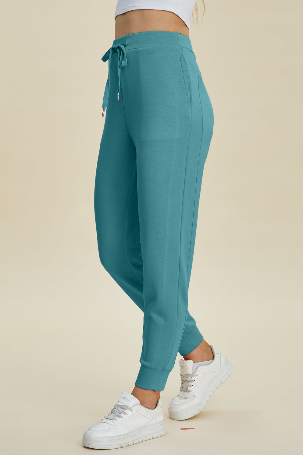 Outfit Flow - Basic Bae Full Size Air Scuba Drawstring High Waist Joggers