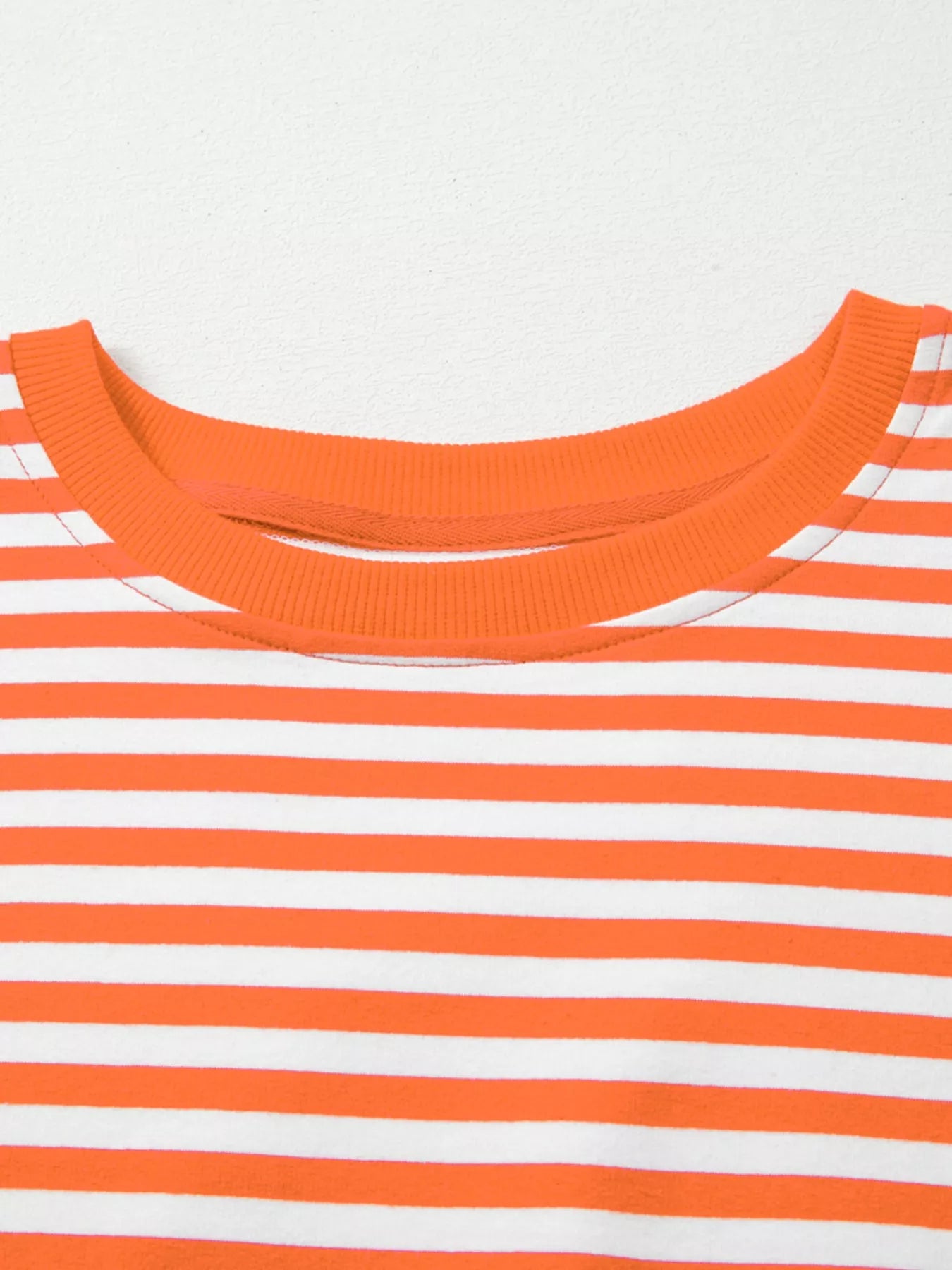 Striped Long Sleeve Casual Sweatshirt OutfitFlow