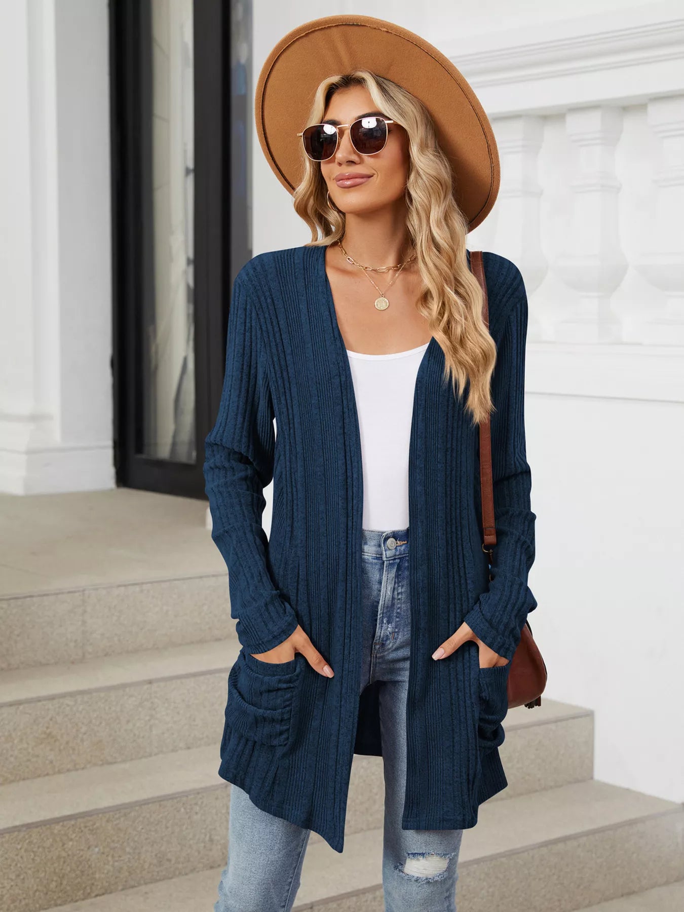 Open Front Long Cardigan OutfitFlow