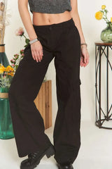 ADORA Low Rise Casual Cargo Pants OutfitFlow