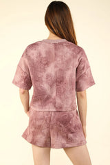 VERY J Quilted Washed Crop Top and Shorts Set OutfitFlow