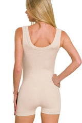 Zenana Ribbed Seamless Bodysuit OutfitFlow