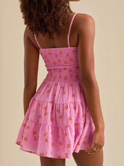 Floral Smocked Tiered Mini Cami Dress OutfitFlow