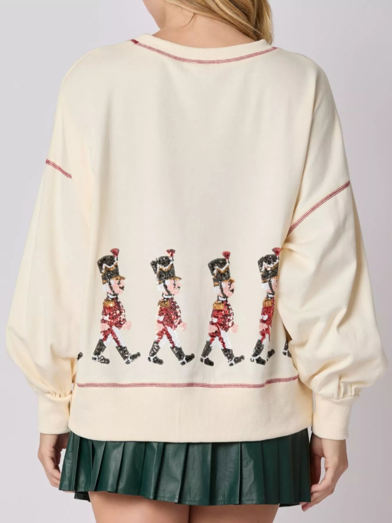 Christmas Marching Band Sequin Sweatshirt OutfitFlow
