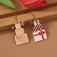Christmas Gift Box Dangle Earrings OutfitFlow